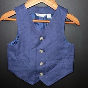Janie and Jack Navy Blue Kids Vest